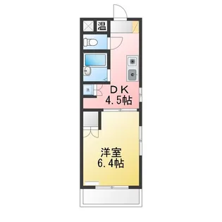 ユニオンハイツ日比野【4階】の間取り