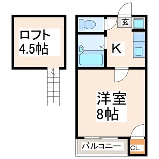 グランドゥール県立大南【1階】の間取り