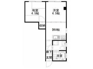 フルーレマンション【2階】の間取り