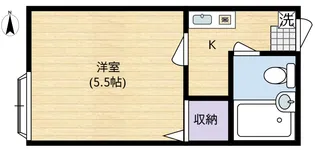 アクアシティ春江【1階】の間取り