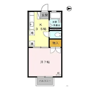 ルミエール関谷【2階】の間取り