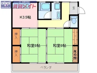 横井マンション【3階】の間取り