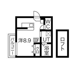 Fairy烏森【1階】の間取り