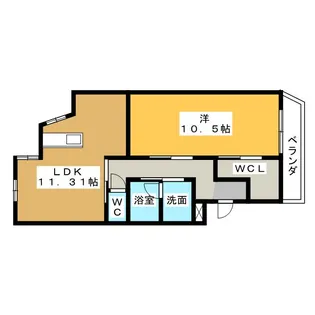 ミノリマンション【1階】の間取り