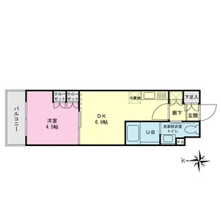 プライムネクサス羽田大鳥居【3階】の間取り