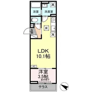 Grace Sante(グレイスセンター)【1階】の間取り