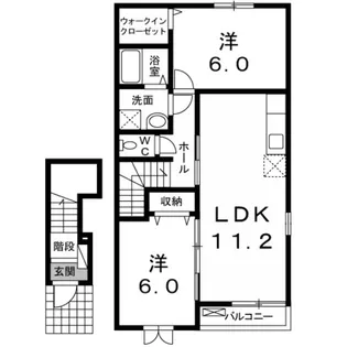 茨城県古河市諸川【アパート】の間取り