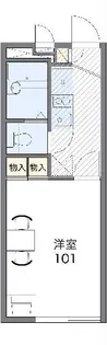 レオパレスマノワール【1階】の間取り