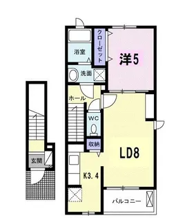 しいの木B【2階】の間取り