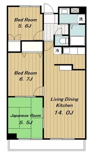 アトラクトマンショントムロ【3階】の間取り