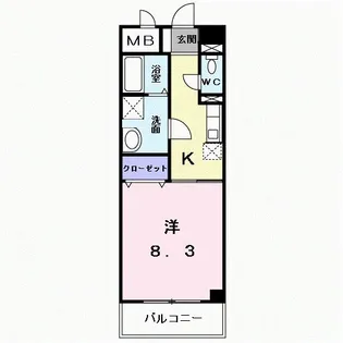 香川県高松市太田下町【マンション】の間取り