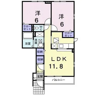 ミューズ プラザC【1階】の間取り