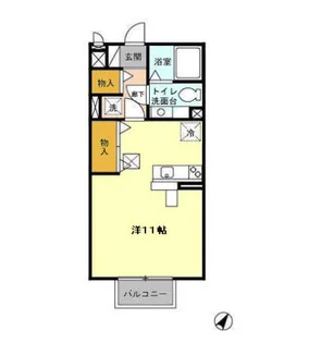 鹿児島県鹿児島市桜ヶ丘5【アパート】の間取り