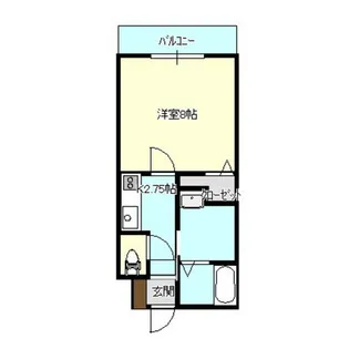 1Kの間取り画像