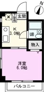 シティパル童夢【2階】の間取り