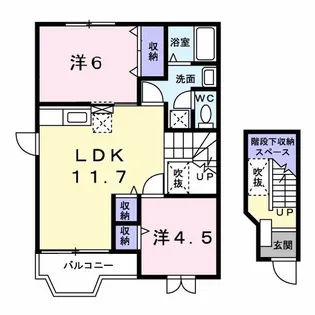 エルセレ 坂本【2階】の間取り