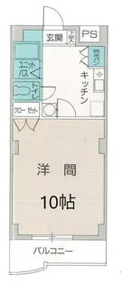 オクタワーズ宮崎南【8階】の間取り