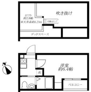 1Kの間取り画像