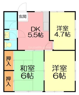 神奈川県秦野市萩が丘【アパート】の間取り