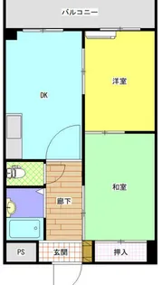 清輝橋マンション【3階】の間取り