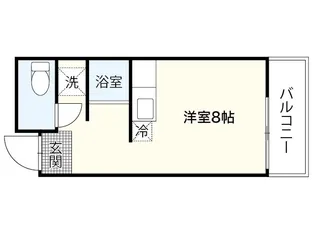 1Rの間取り画像