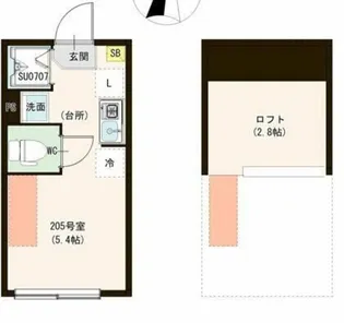 カーサ エスト 小岩【2階】の間取り