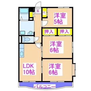 鹿児島県霧島市隼人町住吉【マンション】の間取り