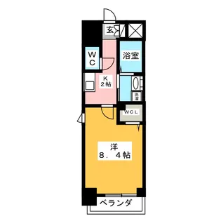 ウルフィエスタ桜山【2階】の間取り