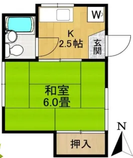 常楽荘【2階】の間取り