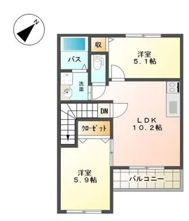 ステイブル【1階】の間取り