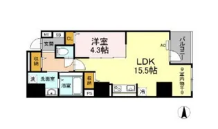 La neige 中山下【7階】の間取り