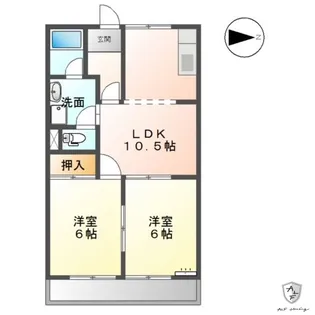 グリーンヒルズ桜【2階】の間取り