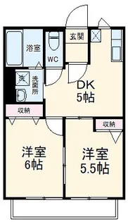 リバーシティB【1階】の間取り
