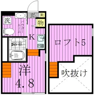 ディアコート梅島【1階】の間取り