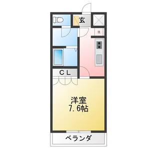 コスモ高原【1階】の間取り