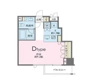 ドゥーエ南麻布【4階】の間取り