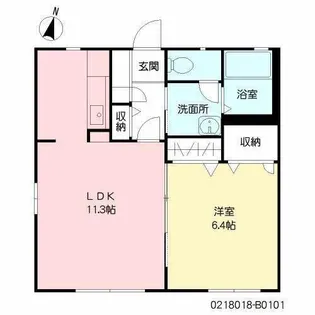 アネックススズランII B棟【2階】の間取り