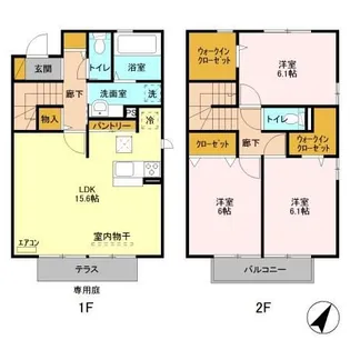 茨城県つくば市吾妻3【一戸建】の間取り