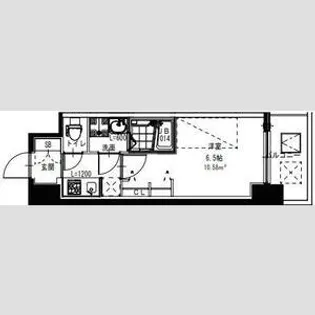 S-RESIDENCE小阪azure【4階】の間取り