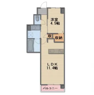 長野県長野市大字鶴賀七瀬【マンション】の間取り