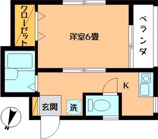 コーポケーワン【2階】の間取り