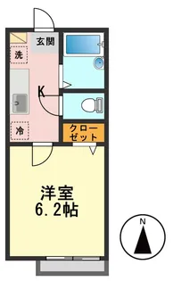 東京都江戸川区南篠崎町4【アパート】の間取り