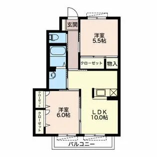 シャーメゾン北一色【1階】の間取り