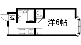 ウッドストックマンション【3階】の間取り