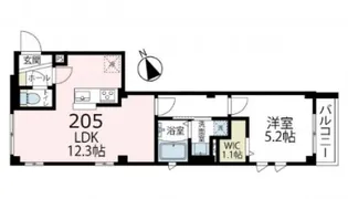 アヴェクトワベー【2階】の間取り