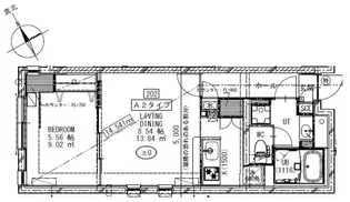 ザハウス祐天寺【2階】の間取り