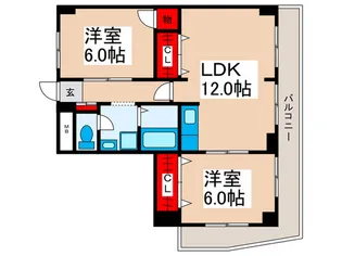 エクセレント アベ【3階】の間取り