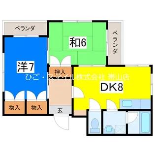 カミングビル【2階】の間取り