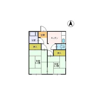 杉山アパート【1階】の間取り