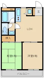 サンウィング宮崎台【2階】の間取り